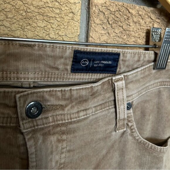 AG Tellis Men's Modern Slim Fit Corduroy Jeans Brown Tan Size 36x34 - Picture 2 of 6